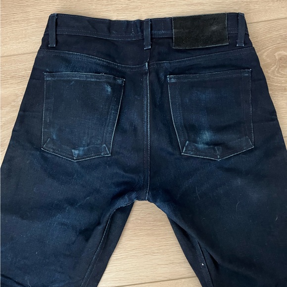 Naked & Famous Raw Selvedge Jeans - Midnight Edition Left Hand Twill Size 30x34 - Picture 2 of 8